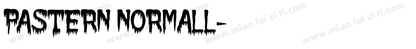 Pastern Normall字体转换